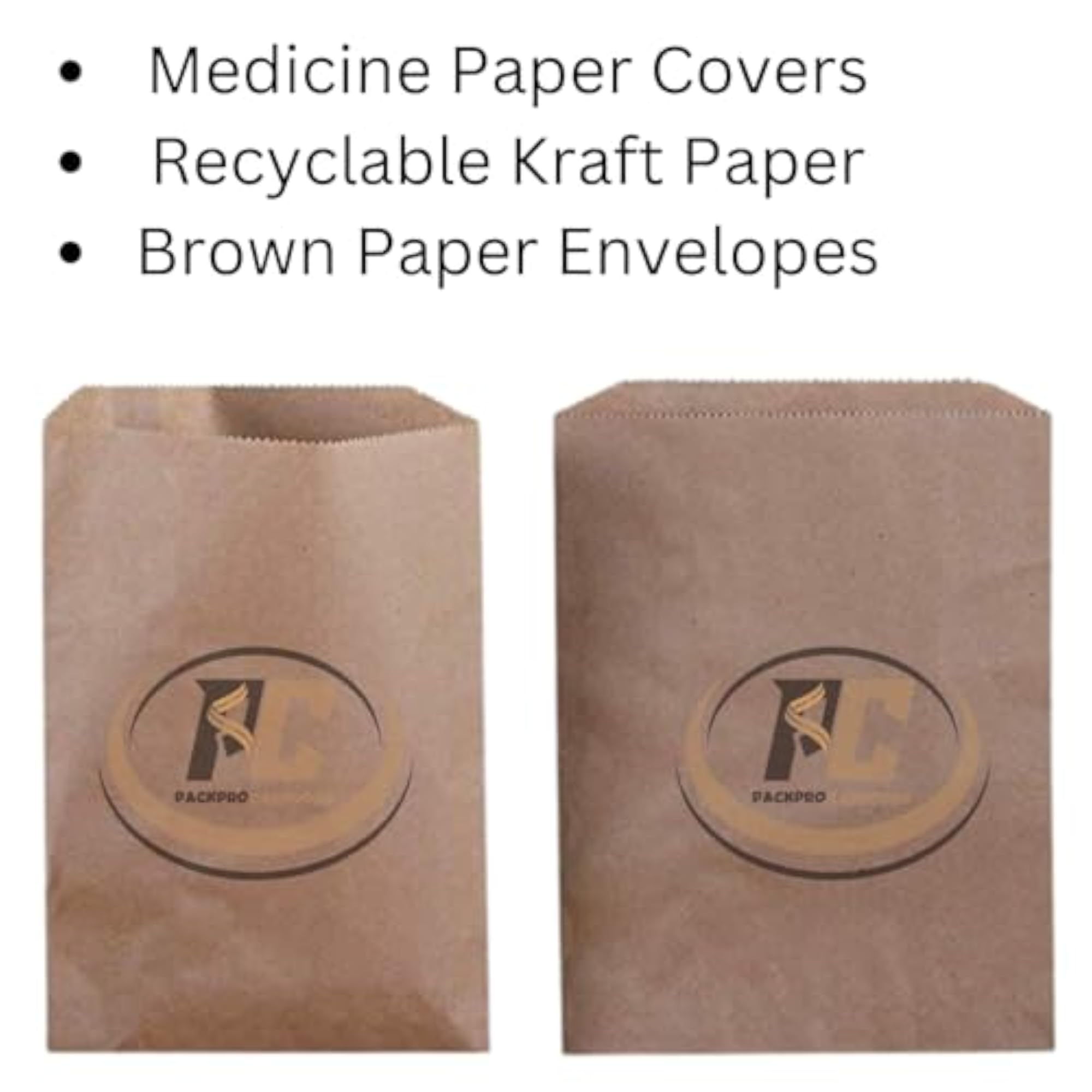 Small Kraft Paper Covers, Eco-Friendly Recyclable Bags